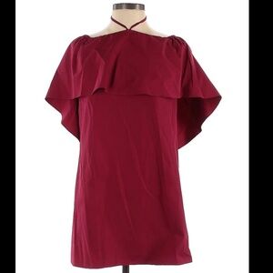 Alice + Olivia Burgundy 100% Cotton Dress XS